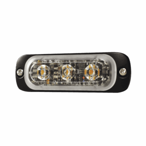 Luz Auxiliar de 3 LED, Roja, SAE, 12-24 Vcd, Lente transpare...