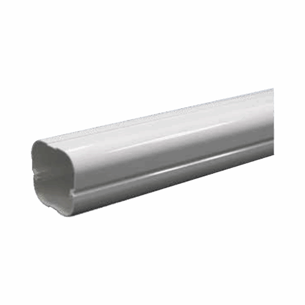 Kit de Canaletas Para la Organización de Tuberías y Cables Eléctricos en Instalaciones de Aire Acondicionado, Uso en Interiores y Exteriores, PVC Rígido, Ideal Para Minisplit, Contenido de Kit (11 Piezas), (3000-00000)