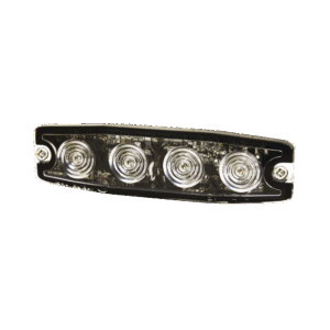 Luz Auxiliar de 4 LED, ámbar, SAE Clase I, Lente transparent...