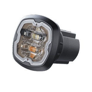 Estrobo Oculto, 6 LED, Claro, SAE Clase I, Empotrable, Lente...