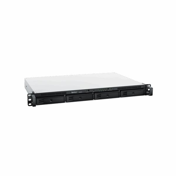 Servidor NAS para Rack (1 U) de 4 Bahías / Hasta  72 TB / Servicio Nube Gratis (P2P) / Administración Remota y Respaldo Programado
