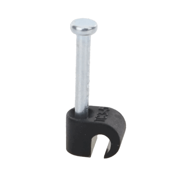 Grapa negra para Fibra óptica redonda de 3 mm (100pzs) (3101-00400)