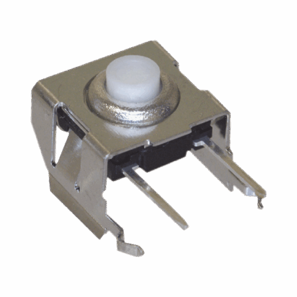 Interruptor Táctil en Ángulo Recto / PCB, SPST, 50 mA, 12 Vcc (RoHS), para Mic. KMC-22