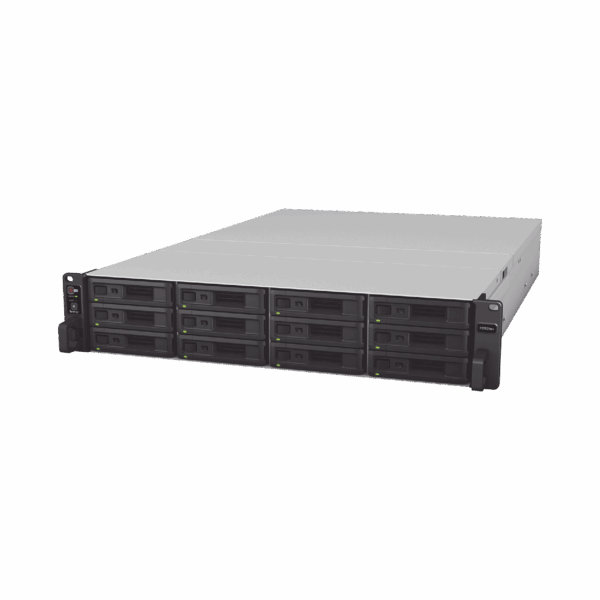 Servidor NAS para Rack (2 U) de 12 Bahías (Expandible a 36 Bahías) / Hasta 648 TB / 8 GB RAM / Servicio Nube Gratis (P2P) / Administración Remota y Respaldo Programado