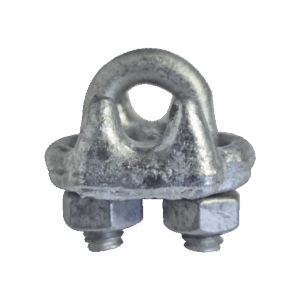Nudo/ Perro/ Abrazadera Acero Forjado para Cable de 1/4″ Galv. por Inmersión en Caliente.