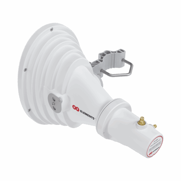 Antena Sectorial Asimétrica Starter Horn de 45º, 5150 - 5950 MHz, ganancia de 17 dBi, conexión directa con radios IS-5AC, PS-5AC y IS-M5, conexión RP-SMA