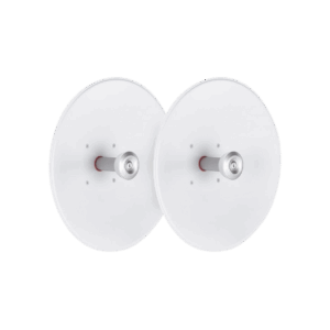 Paquete de 2 antenas UltraDish de 27.5 dBi, conector tipo Twistport y montaje innovador, 5180 – 6775 MHz
