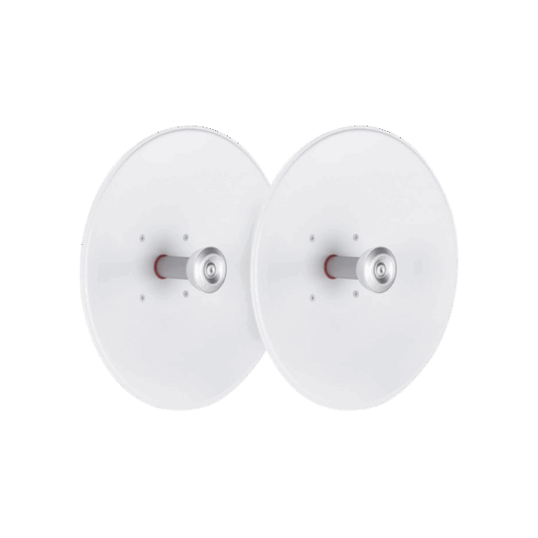 Paquete de 2 antenas UltraDish de 27.5 dBi, conector tipo Twistport y montaje innovador, 5180 - 6775 MHz