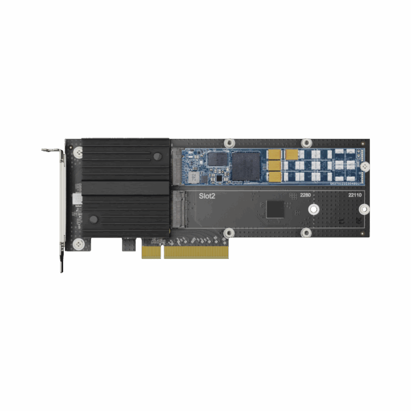Tarjeta adaptadora SSD M.2 de doble ranura para aceleración de caché