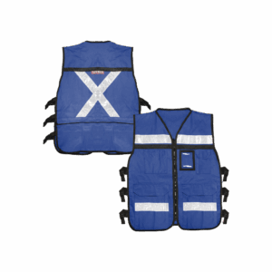 Chaleco Reflejante con 6 Bolsas Externas / 6 Broches ajustables / Talla Grande.