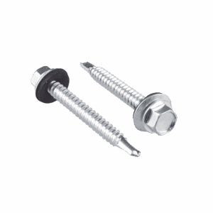 Tornillo – Pija cabeza hexagonal con rondana y punta de broca  #14 x 2″, 50 piezas.