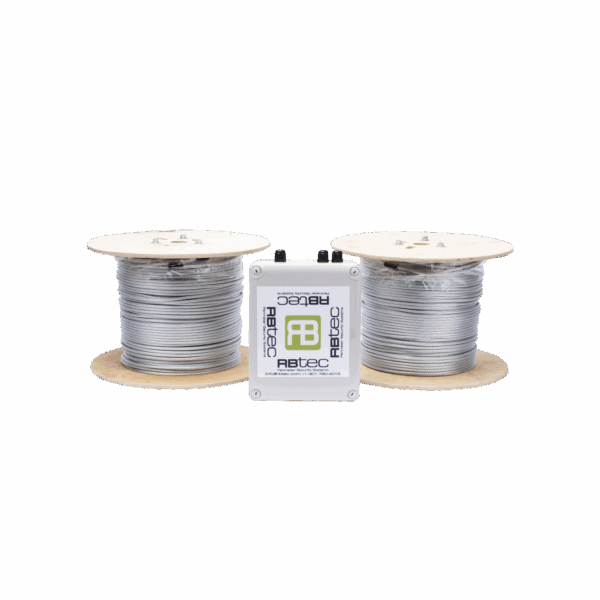 Kit de Cable Sensor Perimetral para Cerca Ciclonicas IRONCLAD / 610 METROS DE PROTECCION / 2 ZONAS; 305 METROS POR ZONA / Sin Falsas Alarmas por Viento / TODO Incluido/ TARJETA LPU400/ Calibración por Software