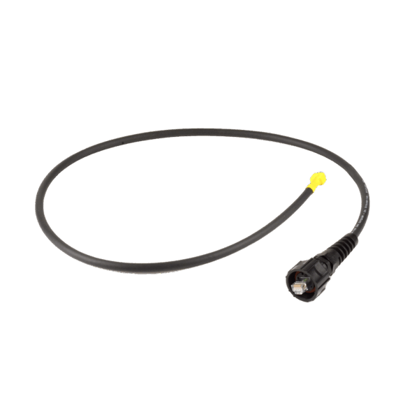 Patch Cord Industrial "Ruggedized" a Plug Modular, Cat6, de 3 ft, Color Negro