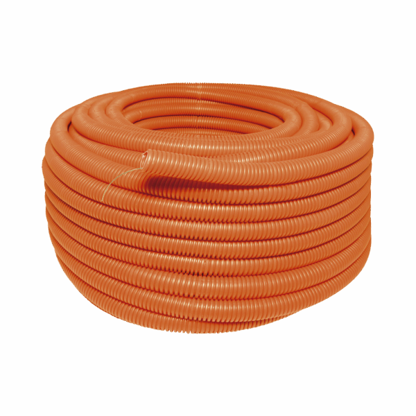 Manguera flexible Reforzada 1/2" x 100 m /Polietileno Alta Densidad HDPE/ Sin guía /Resistente a Intemperie.