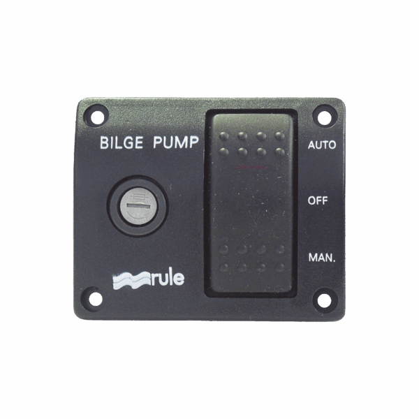 Switch de tres posiciones para control de bombas de achique.