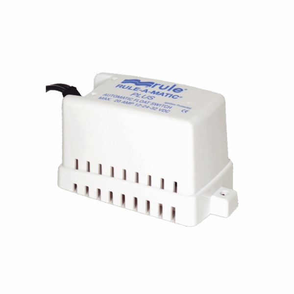 Switch rápido para control de bombas de achique con cubierta para protección de residuos.