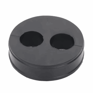 Inserto de Caucho de 4″ Con Dos Orificios para Cable de 7/8 in