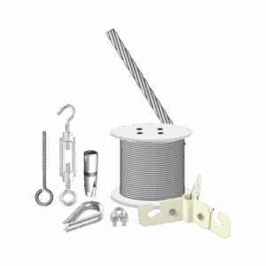 Kit  de Sujeción de Mástil de 3 Metros a Piso de Concreto.