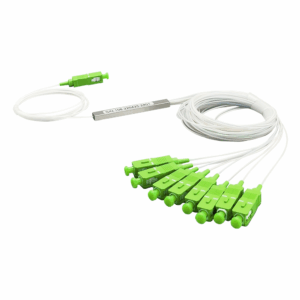 Splitter (Divisor Óptico) tipo PLC, 1×8, conectores SC/APC