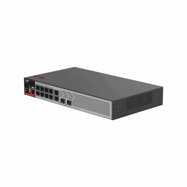 Switch PoE+ Empresarial 125 Watts, Administrable L2+, 8 Puertos PoE Gigabit , 2 Puertos Uplink Gigabit y 2 Puertos Uplink SFP 2.5G