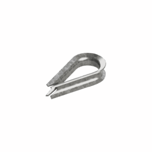 Cuello/ Guardacabo/ Rozadera para Cable de 3/8″ de Acero Galv. por Inmersión.