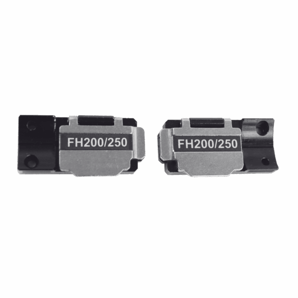 Par de Sujetadores (Holders) para fibra óptica 250 micras para Fusionadoras Tempo