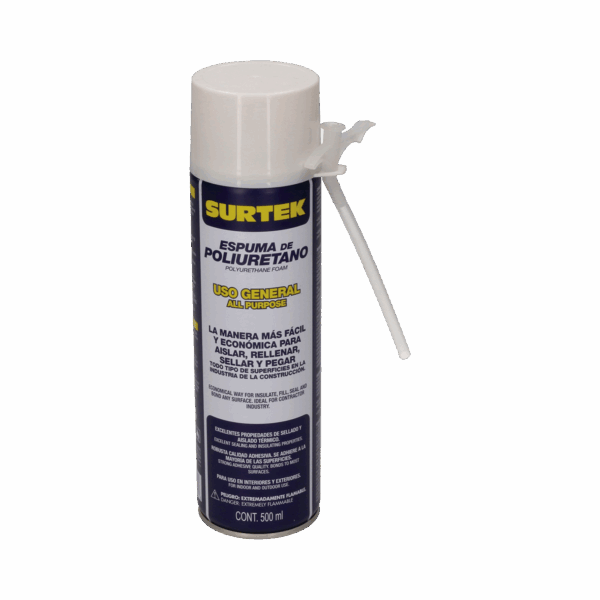 Espuma de Poliuretano / Capacidad 500 ml.