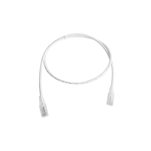 Patch Cord MC5 Modular Cat5e UTP, CM/LS0H, 5ft, Color Blanco, Versión Bulk (Sin Empaque Individual)