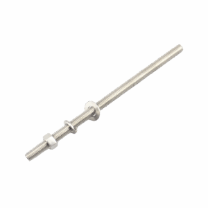 Kit de 10 Varillas Roscadas de 3/8 x 5 in, con Arandelas Planas, Arandelas de Seguridad y Tuercas.