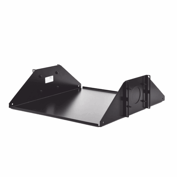Charola Doble Para Soportar Equipo en Racks de 432 mm de Profundidad, de 19in, 3UR, Color Negro