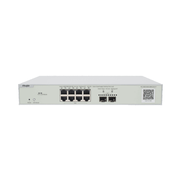 Switch Multi-Gigabit PoE+ Capa 2 con 8 Puertos 2.5G PoE+ hasta 240W y 2 Uplink SFP+ 10G ,Administrable Cloud, Diseñado Para Access Points WiFi 6/7