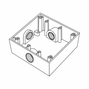 Caja Cuadrada de 3/4″ (19.05 mm) a Prueba de Intemperi...