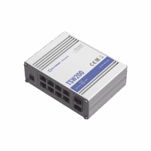Switch Industrial No-Administrable 8 puertos Gigabit PoE 802.3af/at, 2 puertos SFP