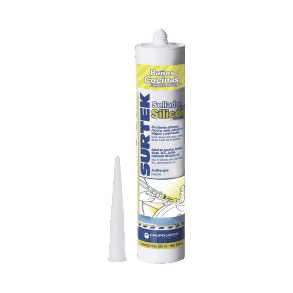 Silicón Para Baños y Cocinas /Color Blanco / Contenido 280 ml.