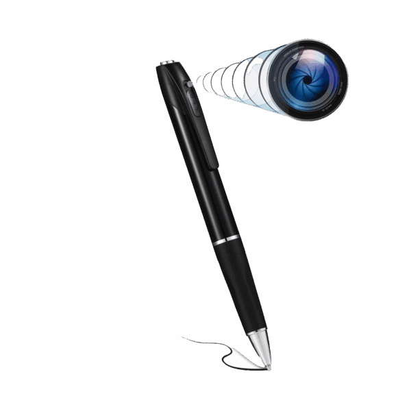 Cámara Oculta en Bolígrafo (Spyce Camera) /  Full HD / Grabación de Video y Audio / Captura de Fotos / Soporta Memoria Micro-SD de hasta 64G / Tiempo de Carga Aprox. 1 hora / Tiempo de Trabajo 120 min. / Incluye Cable de Carga.