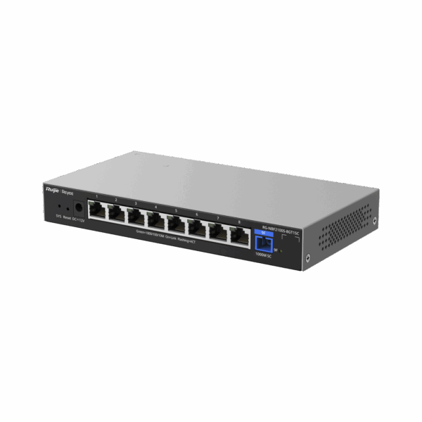 e-Lighten ONU / Switch Hibrido, Capa 2 con un Puerto PON 1G SC/UPC y 8 Puertos Ethernet 1G hasta 100 Clientes