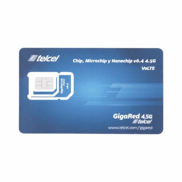 SIM SYSCOM 10 GB mensual para dispositivos móviles 3G/4G (Telcel) 1 año de servicio (solo datos)