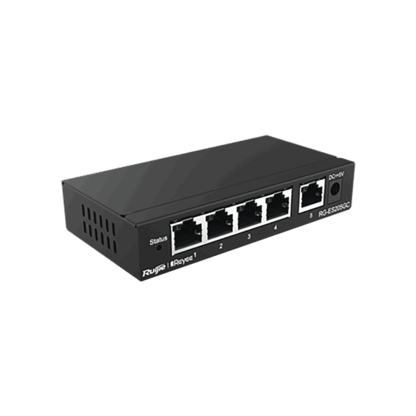 Switch Administrable con 5 puertos Gigabit, gestión gratuita desde la nube