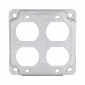 Cubierta de 4″ para 2 Contactos Dúplex.