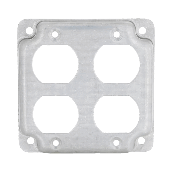 Cubierta de 4" para 2 Contactos Dúplex.