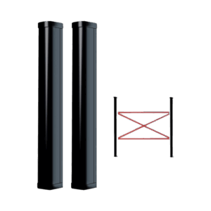 Detector Fotoeléctrico de 100 cm de Altura / Tipo Cortina para Detección Perimetral / Baterías de respaldo / Cobertura de 100 metros en exterior / Alimentación a 110/220VAC / 100 cm de Alto