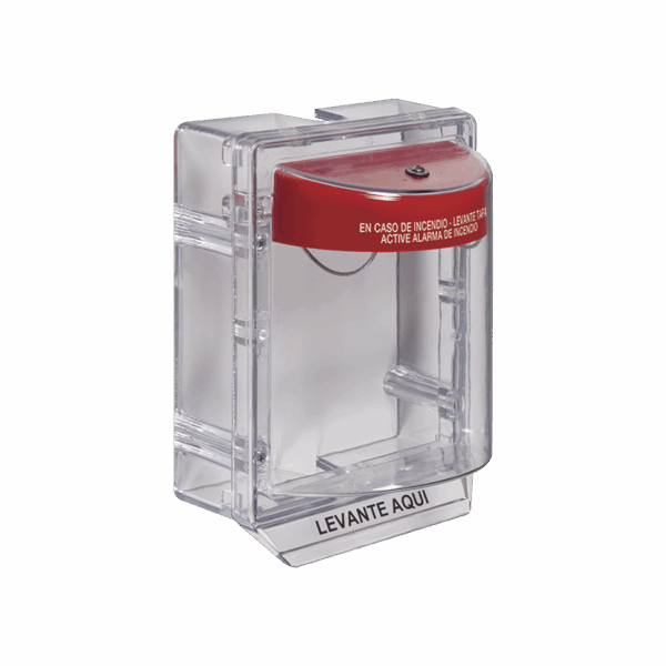 Cubierta Protectora Serie Stopper II® De Policarbonato, Con Bocina, Espaciador Transparente, Etiqueta en Español