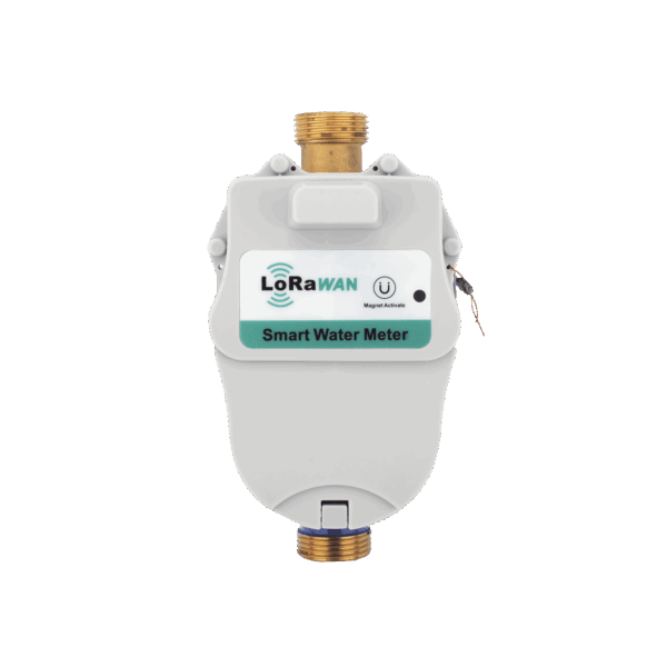 FLUJOMETRO DE AGUA  LORAWAN® PARA TUBERIA DE 3/4 PULGADA CON VALVULA DE CORTE DE FLUJO