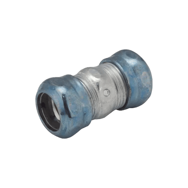 Cople Compresión Hermético de Acero Galvanizado para Pared Delgada de 3/4" .