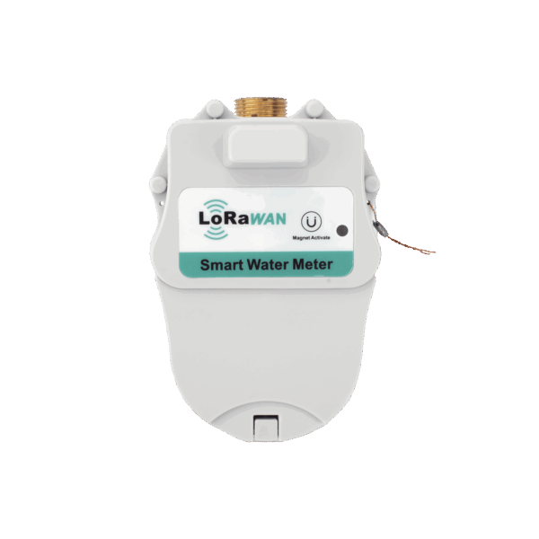 FLUJOMETRO DE AGUA  LORAWAN® PARA TUBERIA DE 1/2 PULGADA CON VALVULA DE CORTE DE FLUJO