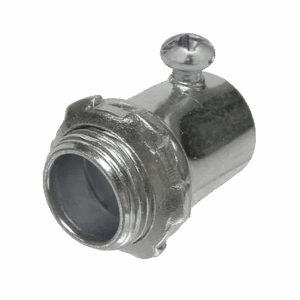 Conector de 3/4″ (19 mm) para Pared Delgada con Tornillo.