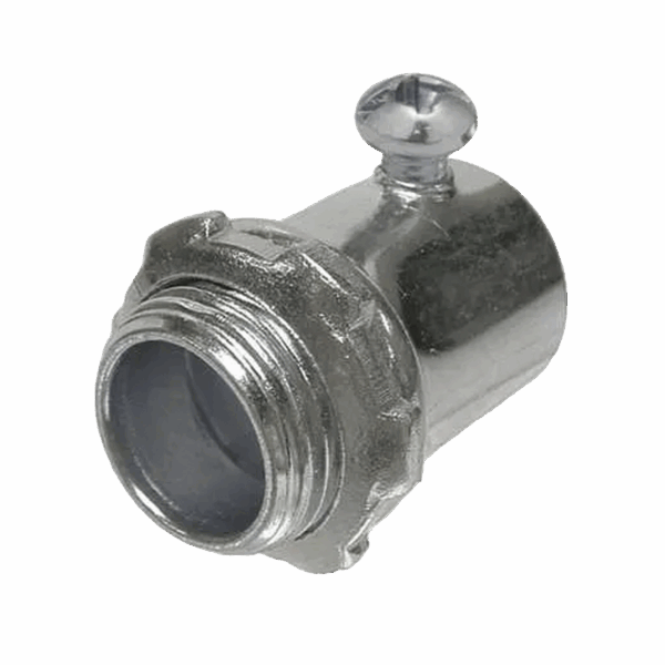 Conector de 3/4" (19 mm) para Pared Delgada con Tornillo.