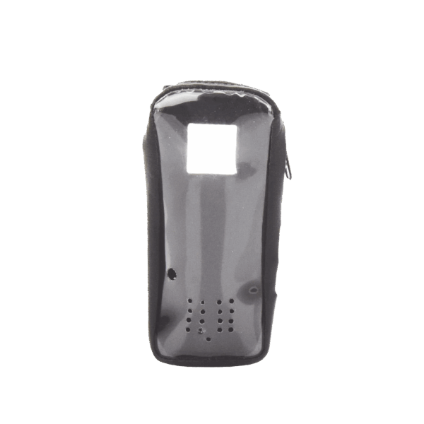 Funda de Piel Reforzada, con Frente Transparente para Serie Satelital IC-SAT100.