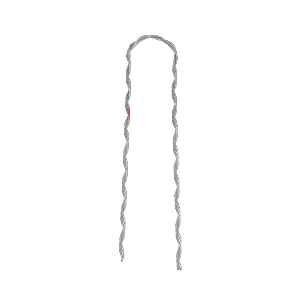 Remate Preformado para Fibra Óptica Figura 8, Span 100 m, para mensajero de acero con diámetro Φ 3.6  mm