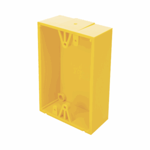 Caja trasera de montaje color amarillo para estaciones de parada STOPPER
